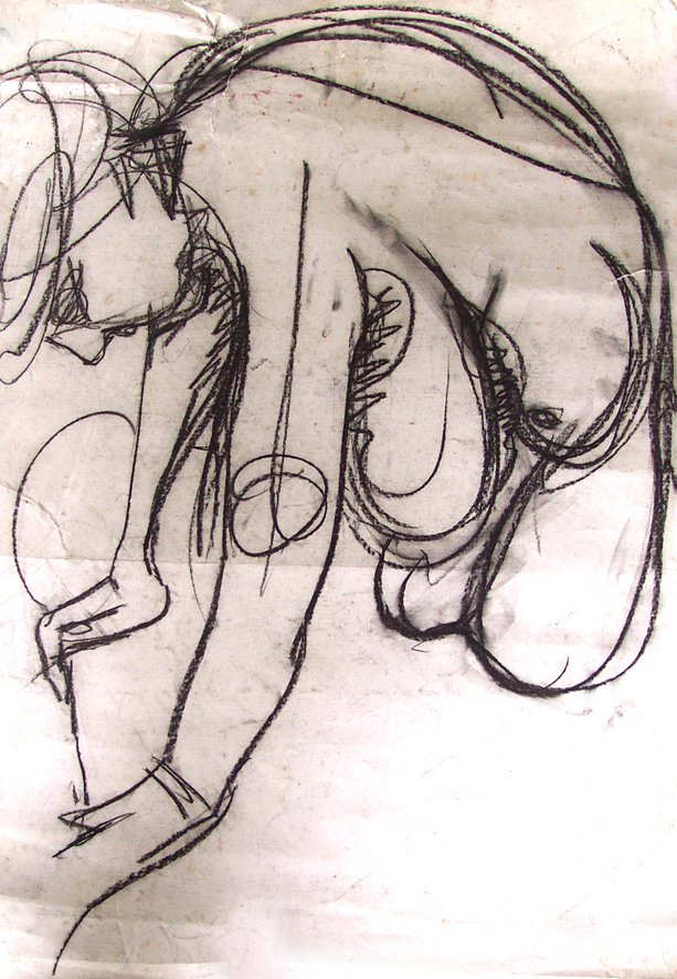 Isha Black 1994 Afternoon with a fat lady II