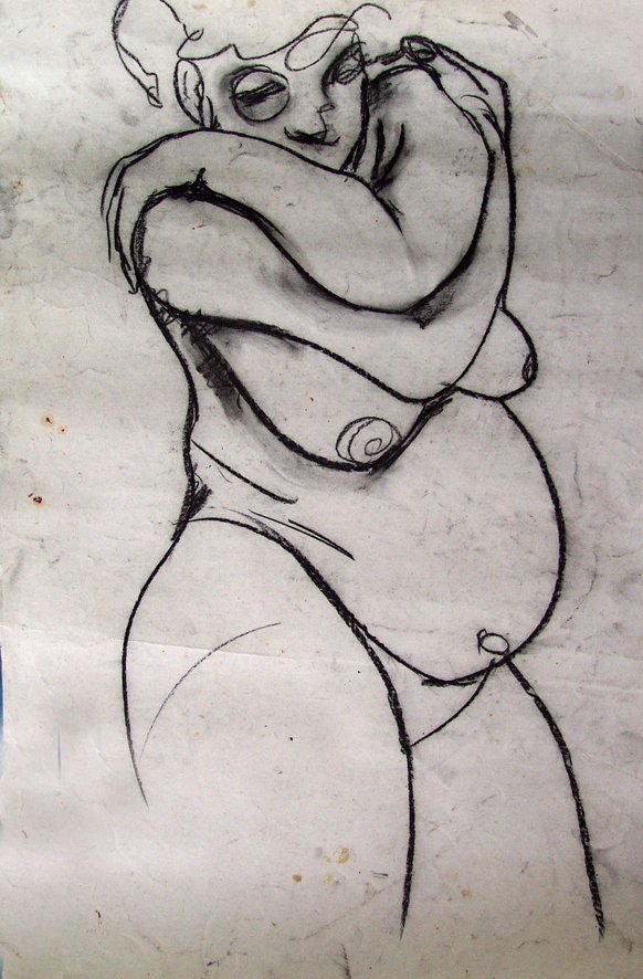 Isha Black 1994 Afternoon with a fat lady III