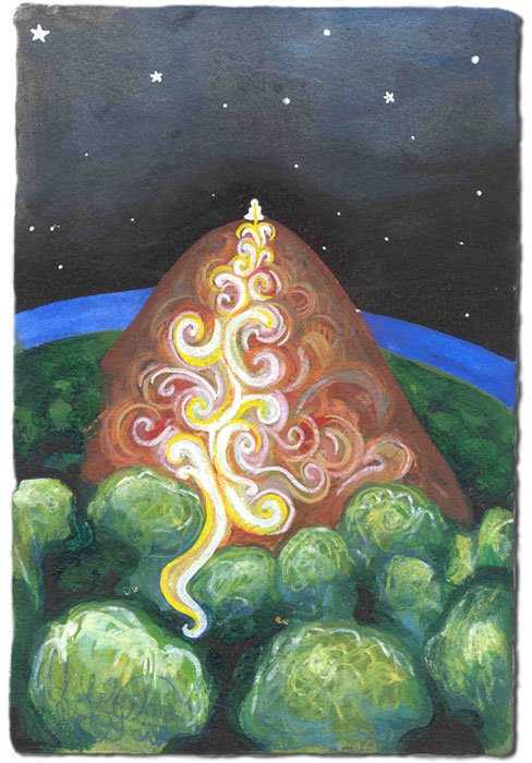 Isha Black 2000 Mountain spine and earthgiven vision shines