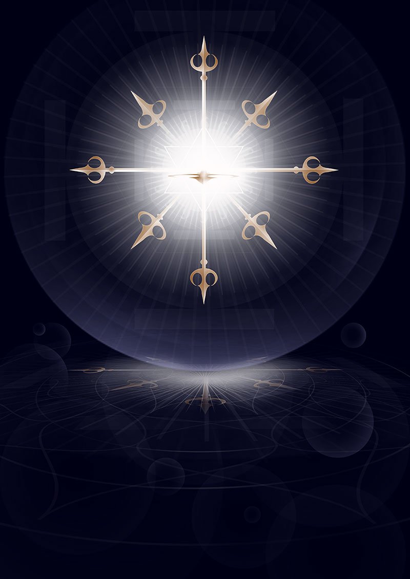 Isha Black 2013 Dasa Triśūla, the Spears of Goloka